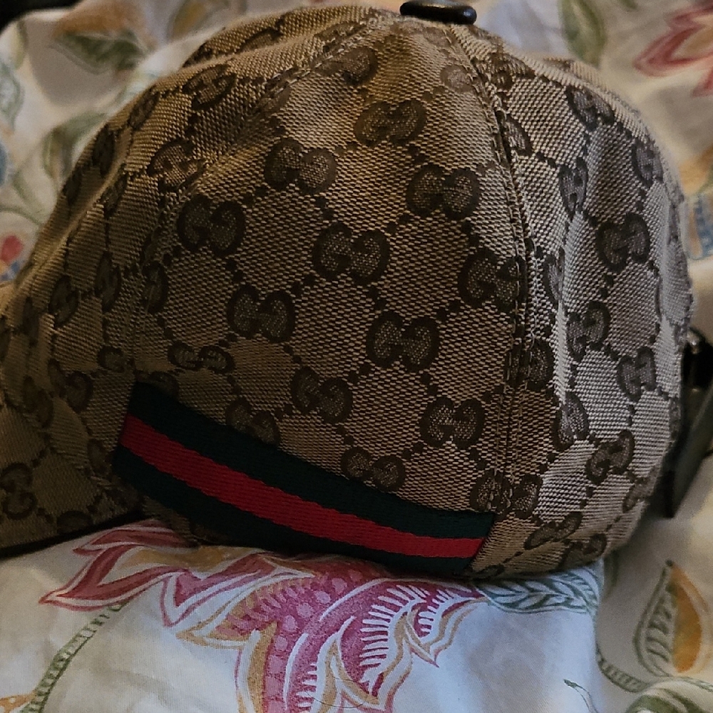 Brown Gucci Patterned Cap - image 2